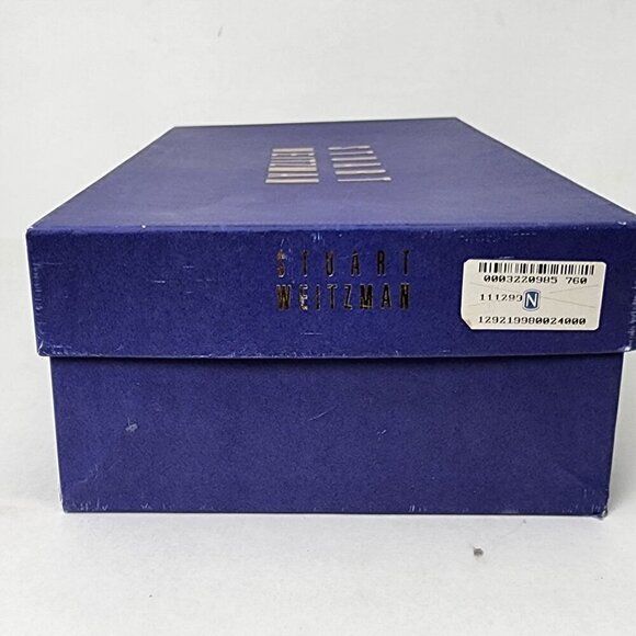 Stuart Weitzman Dressy Black Satin Block Heel with Rhinestons, Women's 7.5 AAA - Picture 14 of 16